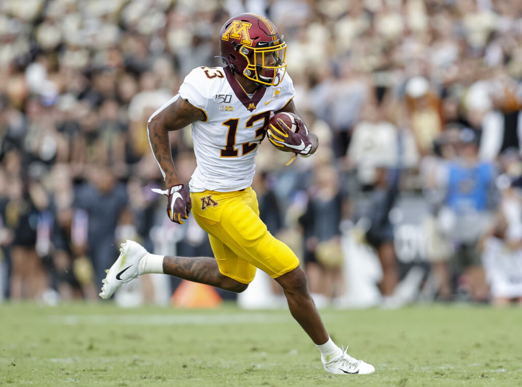 Raiders Brazenly Take Minnesota WR Rashod Bateman In Latest Mock