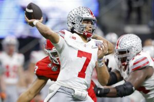 CJ Stroud, Las Vegas Raiders Prospect, Scouting, Quarterback ,#7 (Photo by Getty Images)