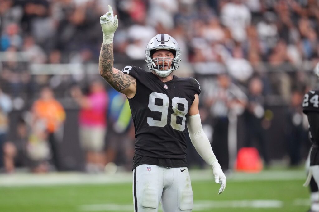 Maxx Crosby, Las Vegas Raiders, Defensive end (Photo by USA Today Sports)