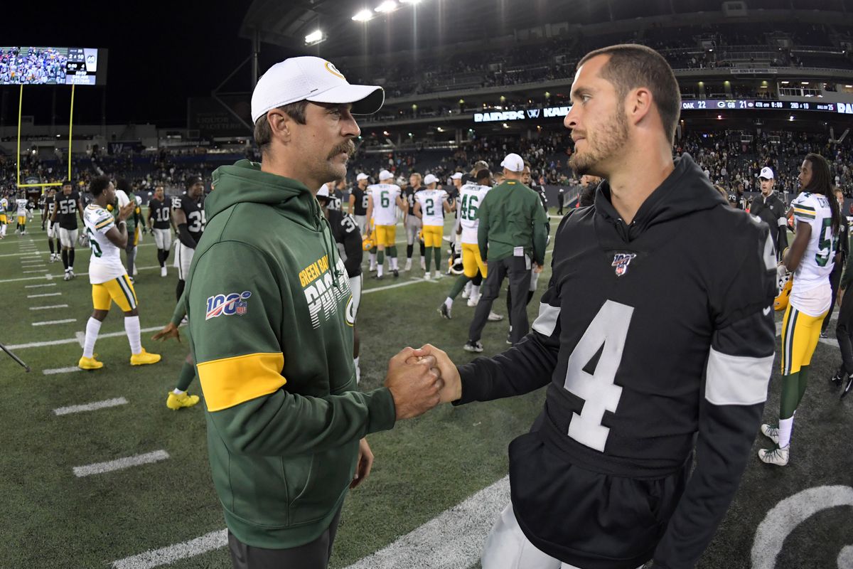 aaron rodgers raiders uniform