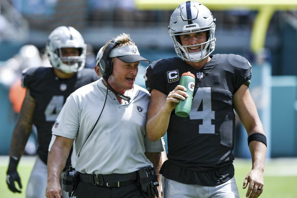 Raiders Derek Carr & HC Jon Gruden