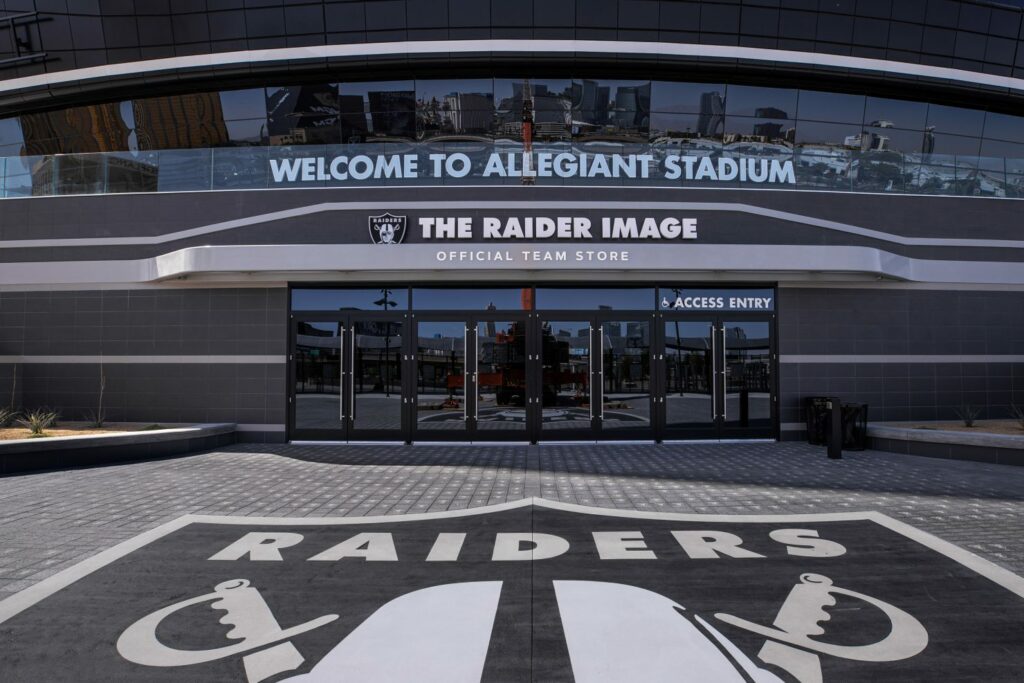 Raiders fans and Chiefs fans at The Raider Image