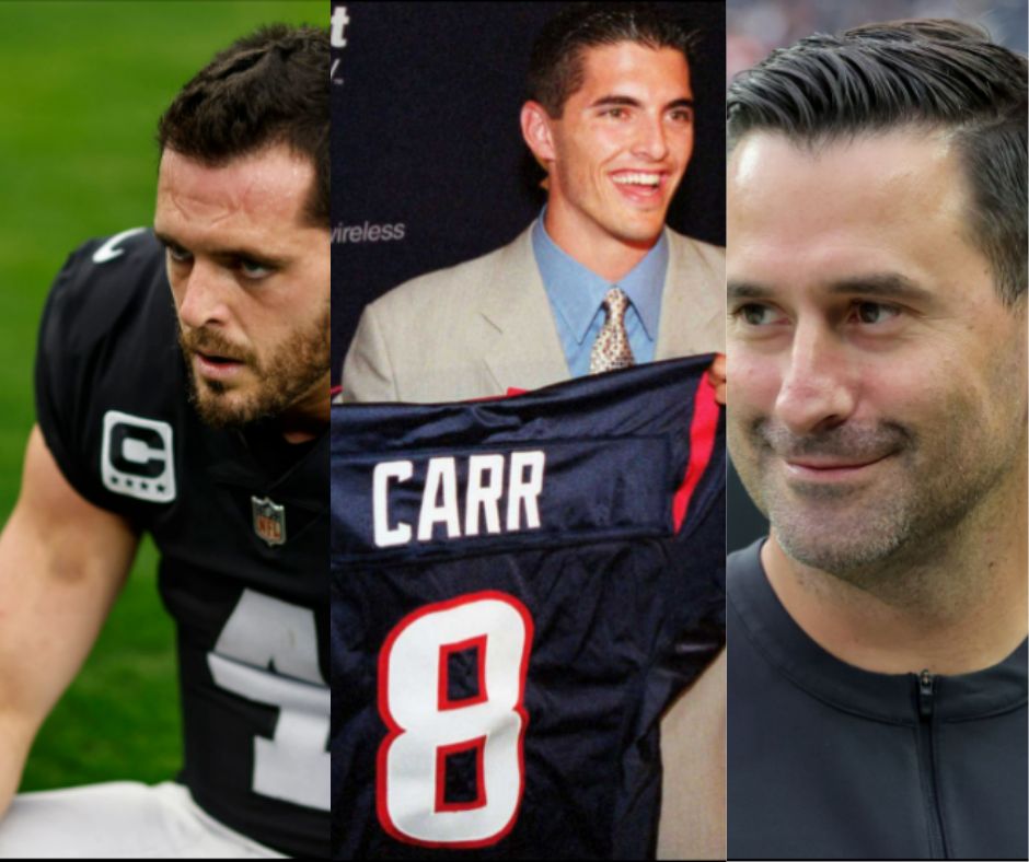 Raiders QB Derek Carr & GM Dave Ziegler, David Carr.