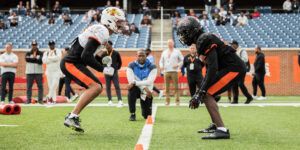 Darius Rush, CB, Las Vegas Raiders Prospect (Photo by The Draft Network)