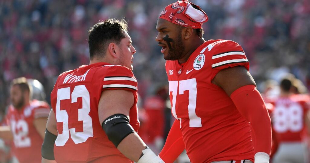 Ohio State center Luke Wypler talks Raiders' tackle Thayer Munford