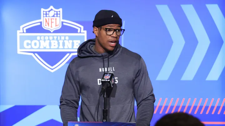 Nolan Smith put on a show on the field and at the podium during his time at the NFL Combine.