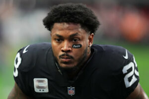 Josh Jacobs, running back for Las Vegas Raiders