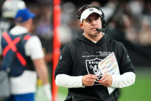 Las Vegas Raiders head coach Josh McDaniels. Raiders mailbag; 2023 NFL Draft