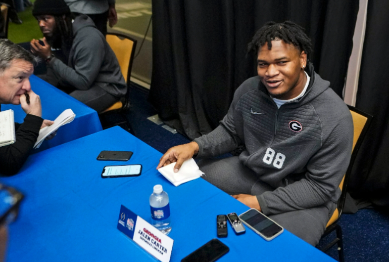 Raiders, Dave Ziegler hosted Jalen Carter this week...