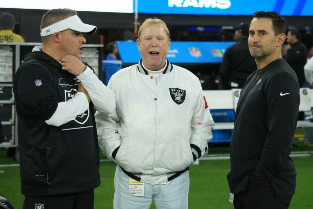 Las Vegas Raiders HC Josh McDaniels and GM Dave Ziegler