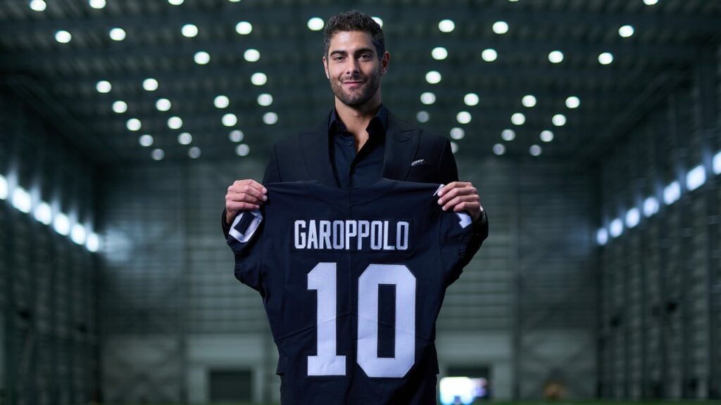 Raiders QB Jimmy Garoppolo signed by Dave Ziegler