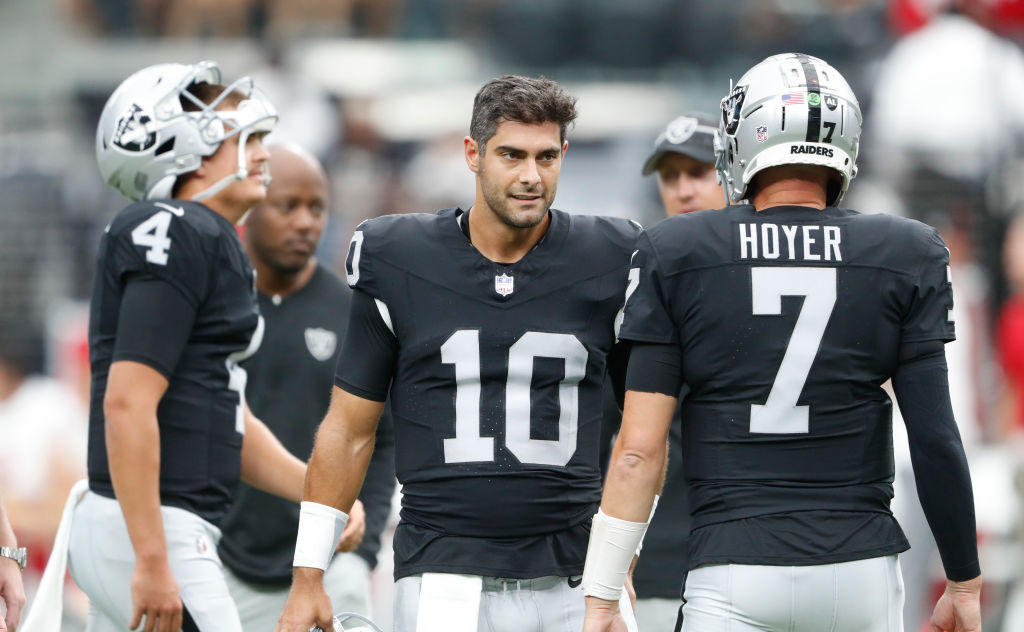 Raiders News: QB Brian Hoyer, Jimmy Garoppolo, Aidan O’Connell Josh Allen
