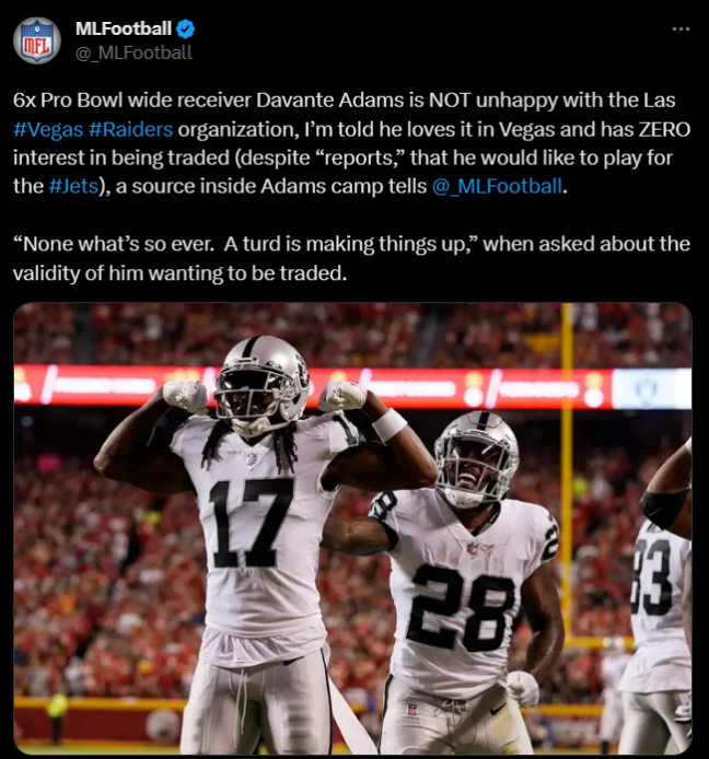Las Vegas Raiders WR Davante Adams