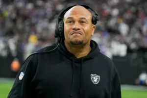 Las Vegas Raiders HC Antonio Pierce, Bo Hardegree, Aidan O'Connell