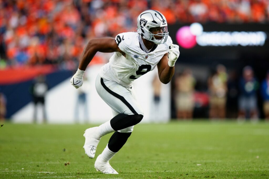 Raiders rookie Tyree Wilson, Vikings