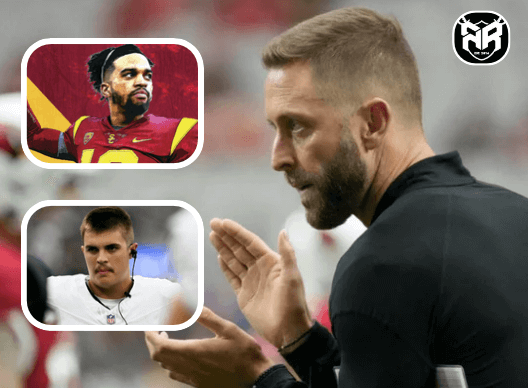 Raiders News: Kliff Kingsbury, Caleb Williams, and Aidan O'Connell.
