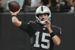Las Vegas Raiders quarterback Gardner Minshew