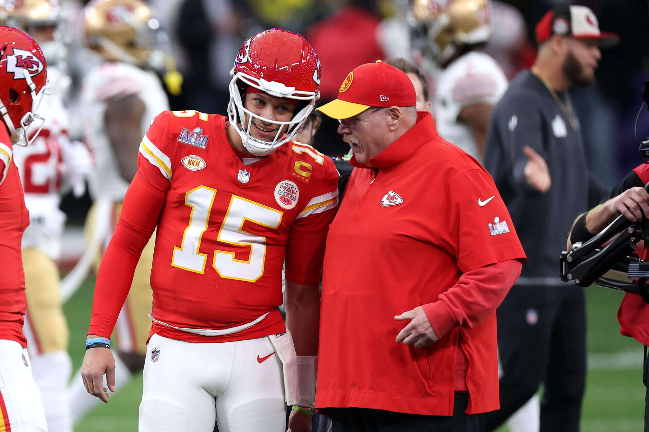 AFC West Kansas City Chiefs Patrick Mahomes and Andy Reid