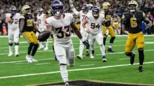 Denver Broncos running back Javonte Williams AFC West