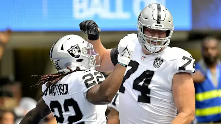 Las Vegas Raiders offensive lineman Kolton Miller