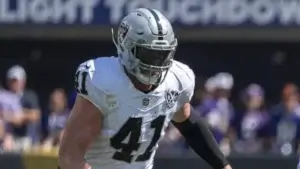 Las Vegas Raiders linebacker Robert Spillane