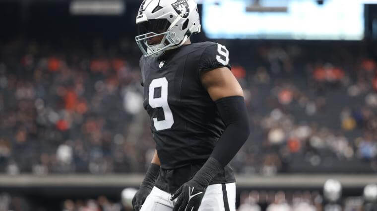 Las Vegas Raiders edge rusher Tyree Wilson, K'Lavon Chaisson
