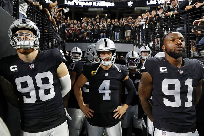 Las Vegas Raiders edge rushers Yannkicn Ngakoue and Maxx Crosby