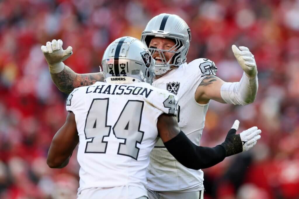 Las Vegas Raiders edge rusher K'Lavon Chaisson