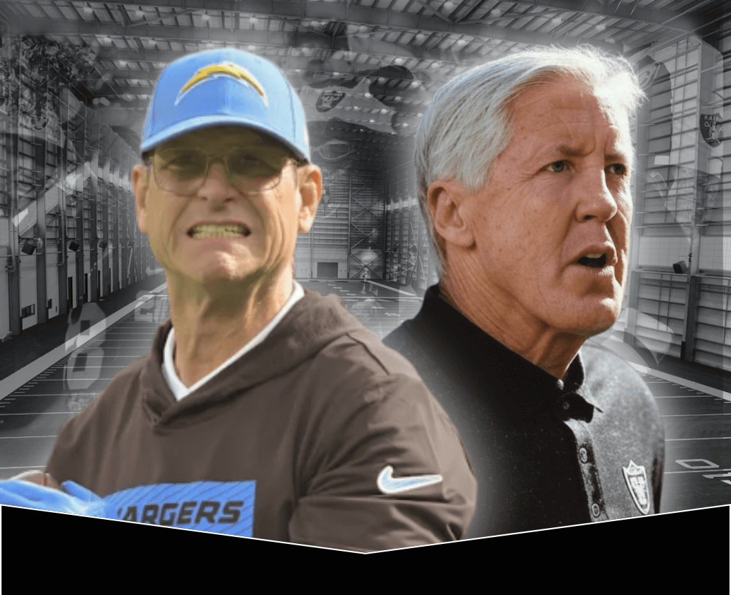 Raiders News: Jim Harbaugh, Pete Carroll, and more.