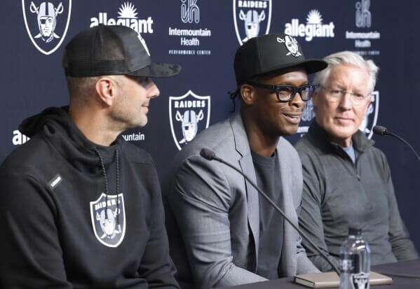 Las Vegas Raiders QB1 Geno Smith talks rookies; Ashton Jeanty, Jack Bech, Dont'e Thorton Jr.